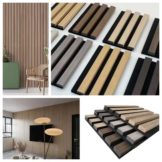 WPCポリエステル吸音パネル吸音オークパネル吸音パネル吸音パネル木製スラット壁吸音パネルファイバー壁パネル
